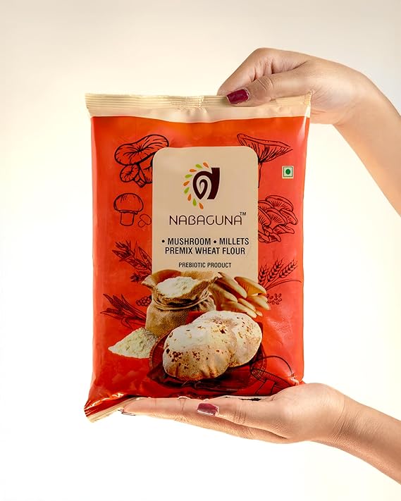 NABAGUNA Mushroom Millets Premix Atta