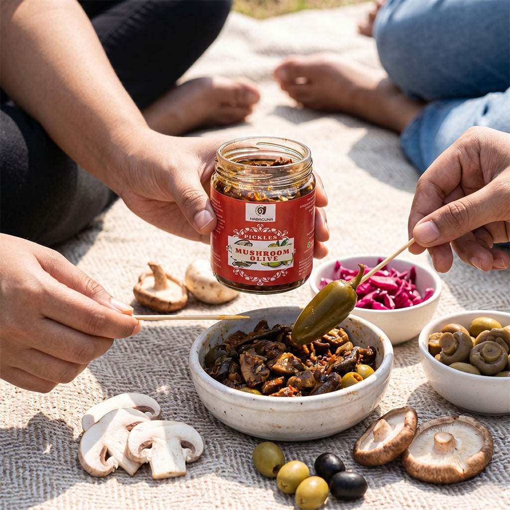NABAGUNA Mushroom Olive Pickle