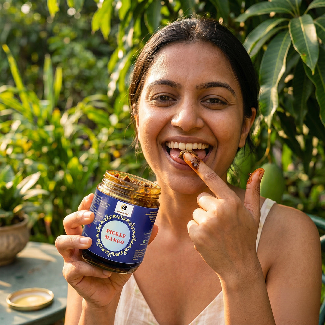NABAGUNA Mushroom Mango Pickle