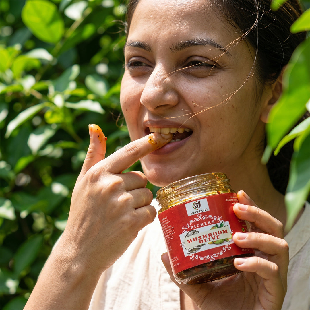 NABAGUNA Mushroom Olive Pickle